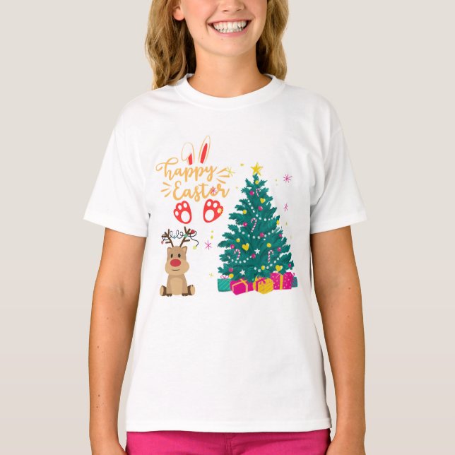 Camiseta "Alegria Mágica de Natal" (Frente)