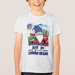 Camiseta Alegria na Celebração do Dia 4 de Julho
