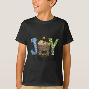 Camiseta Alegria Para O Mundo Por Jesus Cena De Natal