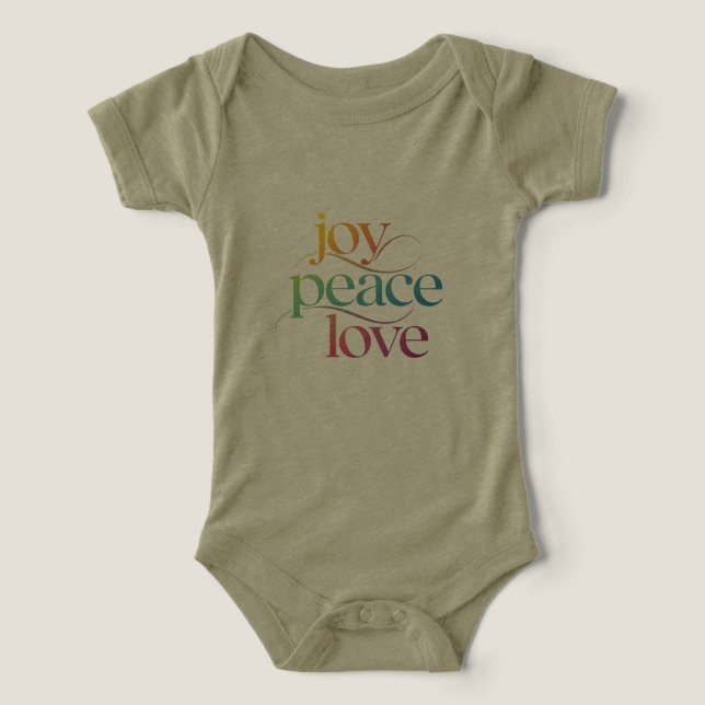 Camiseta alegria paz amor (Design frontal)