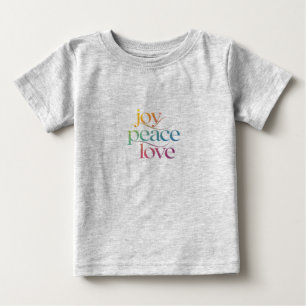 Camiseta alegria paz amor