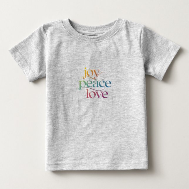 Camiseta alegria paz amor (Frente)