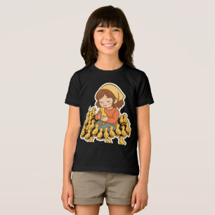 Camiseta Alegria Pura com Patinhos 🐥💛"