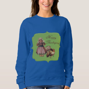 Camiseta Alegrias do Dia de Ação de Graças Vintage Feliz, C