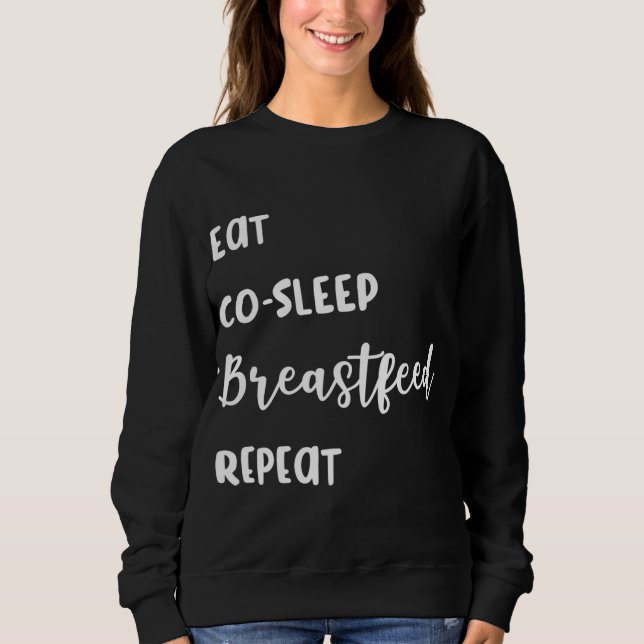 Camiseta Aleitamento Coma, Dormir, Amamentar, Repetir (Frente)