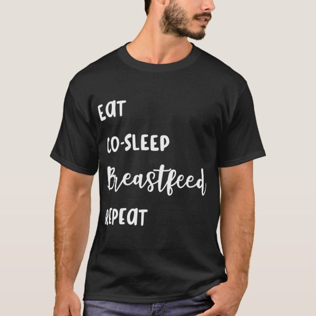 Camiseta Aleitamento Coma Dormir Conjuntamente Aleitamento  (Frente)
