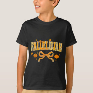 Camiseta Alelujah Outono Folhas de Outono Feminino Distress