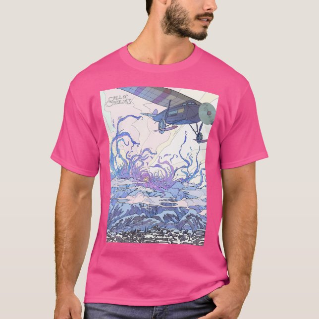 Camiseta Além Das Montanhas Da Loucura - Arte De Andrey Fe (Frente)