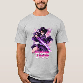 Camiseta Além dos Limites – Gráfico do Guerreiro Katana em