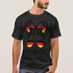 Camiseta Alemã Menina Mensageira Bun Alemanha Orgulho da Mu
