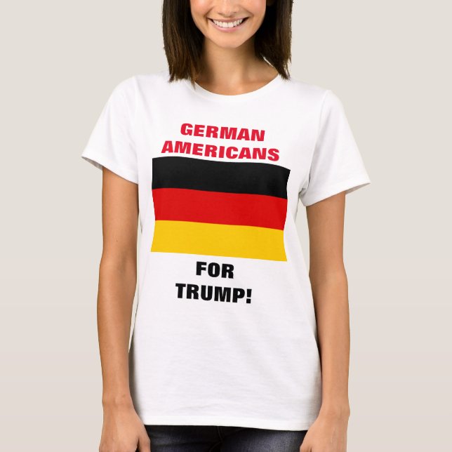 CAMISETA ALEMÃES AMERICANOS PARA TRUMP (Frente)
