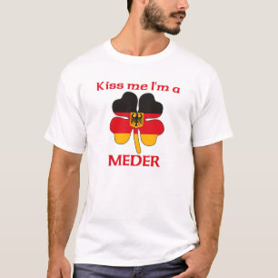 Camiseta Alemães personalizados beijam-me que eu sou Meder