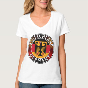 Camiseta Alemanha Alemanha Plaque, Bandeira Alemã e Águia