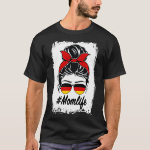 Camiseta Alemanha Bandeira Alemã Mãe Mensagem Bun Mãe Vida