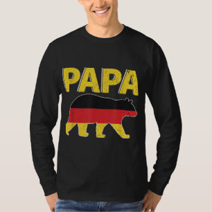 Camiseta Alemanha Bandeira Papa Urso Dia de os pais Alemão