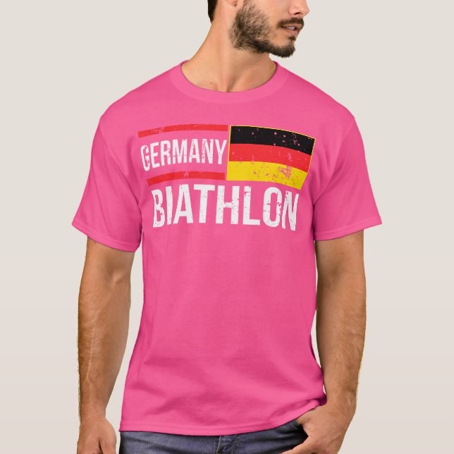 Camiseta Alemanha Biathlon Target Skiting Esporte Biat (Frente)