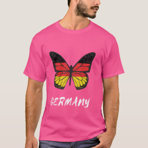 Camiseta Alemanha Borboletas Raízes Ortoadas Bandeiras Orgu