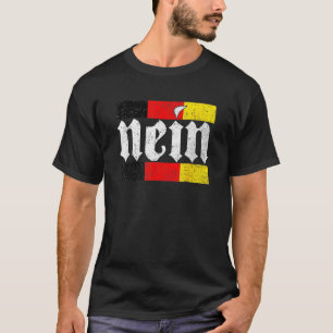 Camiseta Alemanha de Bandeira Alemã Nein German Roots