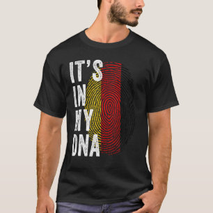 Camiseta Alemanha Está no meu DNA Ger Alemão Fingerprint