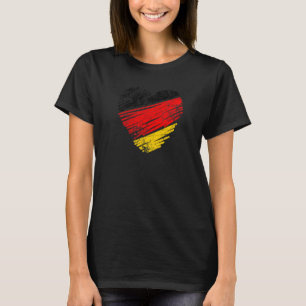 Camiseta Alemanha nas cores do coração da bandeira