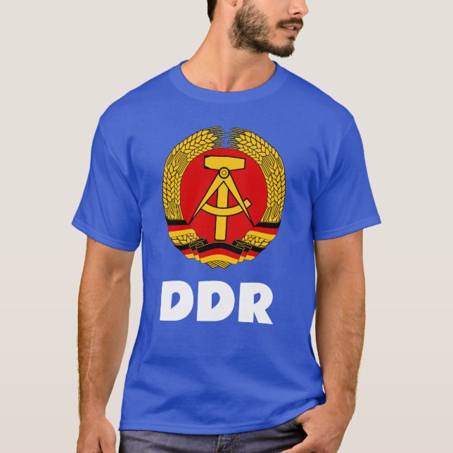 Camiseta Alemanha Oriental (DDR, GDR) Ostdeutschland (Frente)