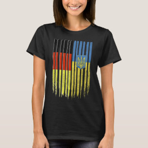 Camiseta Alemanha Ucrânia Bandeira Alemã Ucraniana Tridente