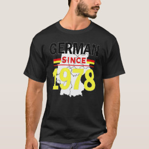 Camiseta Alemão desde 1978 Patrimônio Germay Flag Pride Vet