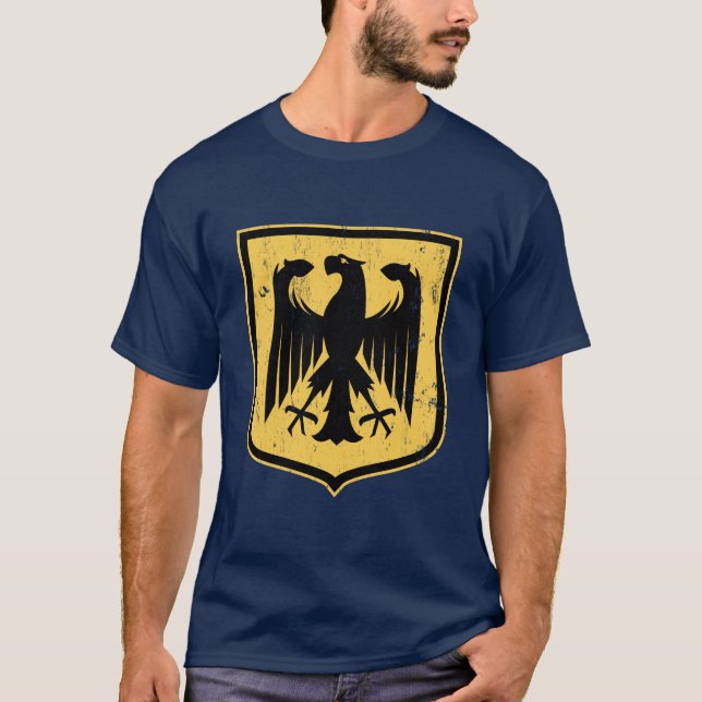 Camiseta Alemão Eagle - brasão da alemanha (Frente)