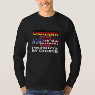 Camiseta Alemão por Blood American Por Nascimento Patriota 