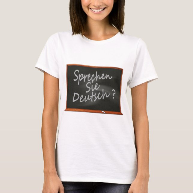 Camiseta Alemão - Sprechen Sie Deutsch? (Frente)