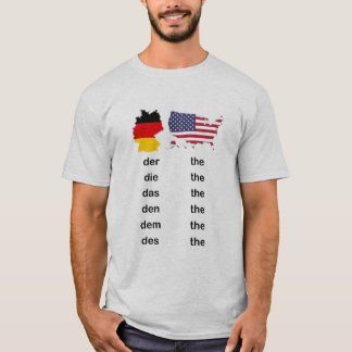 Camiseta Alemão vs. Inglês DirtyDas Der Die Das O 