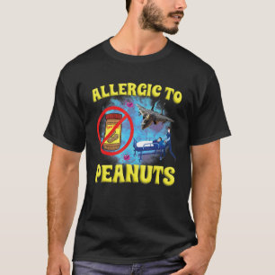 Camiseta Alergia A Amendoins Ferro Não Dobrado, Piada Estra