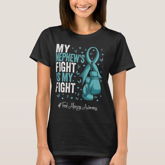 Camiseta Alergia à Comida do Netuno Teal (Frente)