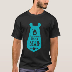 Camiseta Alergia à comida Mamãe Urso Protetor Alergia Mamã