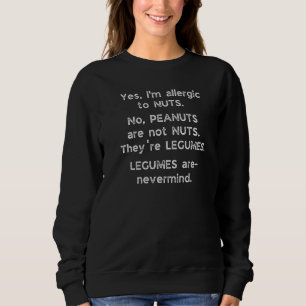 Camiseta Alergia à Nut Adulta Alergie de Comida Adulto
