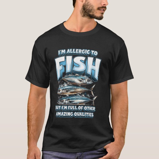 Camiseta Alergia a Peixe (Frente)