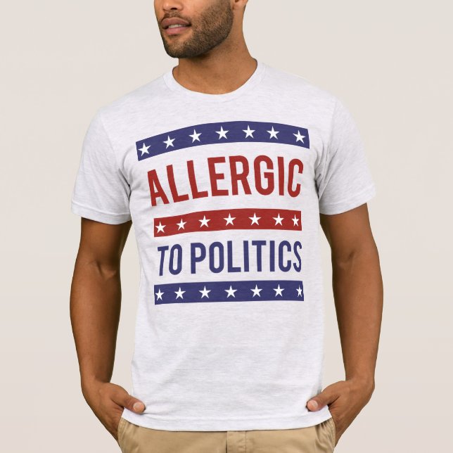 Camiseta Alergia à política (Frente)