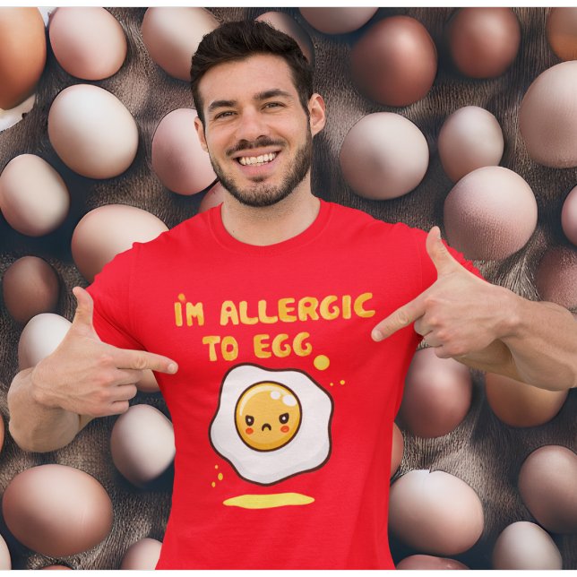 Camiseta Alergia à sensibilidade à alergia dos ovos (Criador carregado)