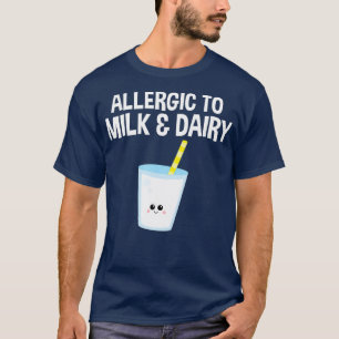 Camiseta Alergia ao Leite e à Comida de Leite Alergia