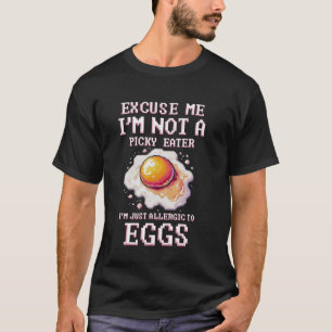 Camiseta Alergia ao ovo, sou alérgica a ovos