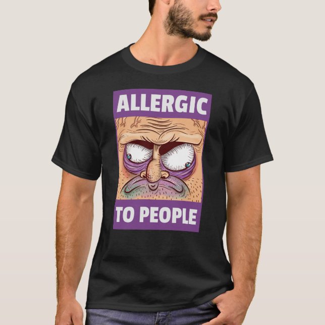 Camiseta Alergia às Pessoas (Frente)
