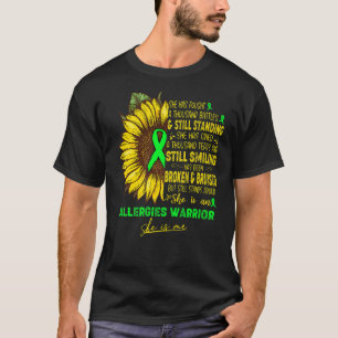 Camiseta Alergia Consciência Que Ela É Uma Guerreira De Ale