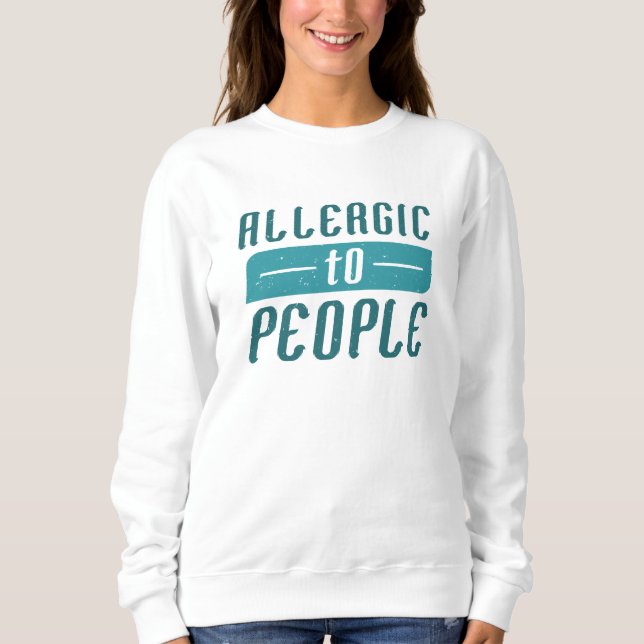 Camiseta Alergico a Pessoas (Frente)