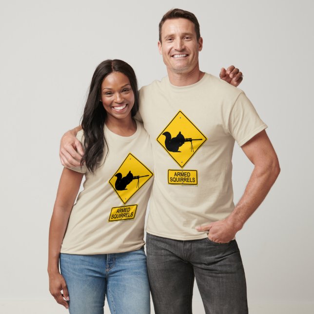 Camiseta Alerta aos esquilos armados (Unissex)
