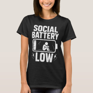 Camiseta Alerta de Bateria Social Baixa