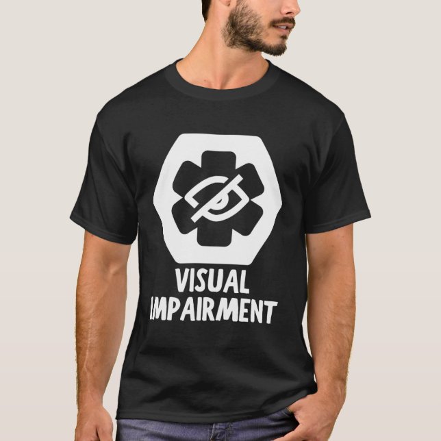 Camiseta ALERTA DE DISFUNÇÃO VISUAL Médica (Frente)