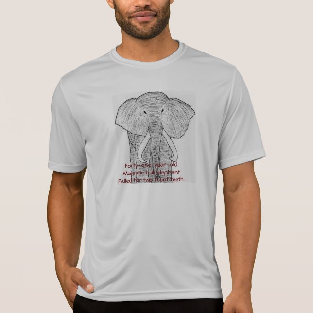 Camiseta Alerta de Elefante Ameaçado (Frente)