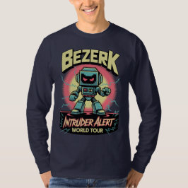 Camiseta Alerta de Intruso Bezerk Tour Mundial Retro Arcade