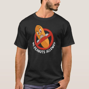 Camiseta Alerta de Sensibilização para a Alergia à Comida d