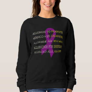 Camiseta Alerta de Sensibilização para a Alergia de Peanut 